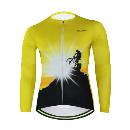 Cycling wear long-sleeved top for bicycles