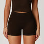 Women's High Top Sports Brushed Tight Yoga Shorts