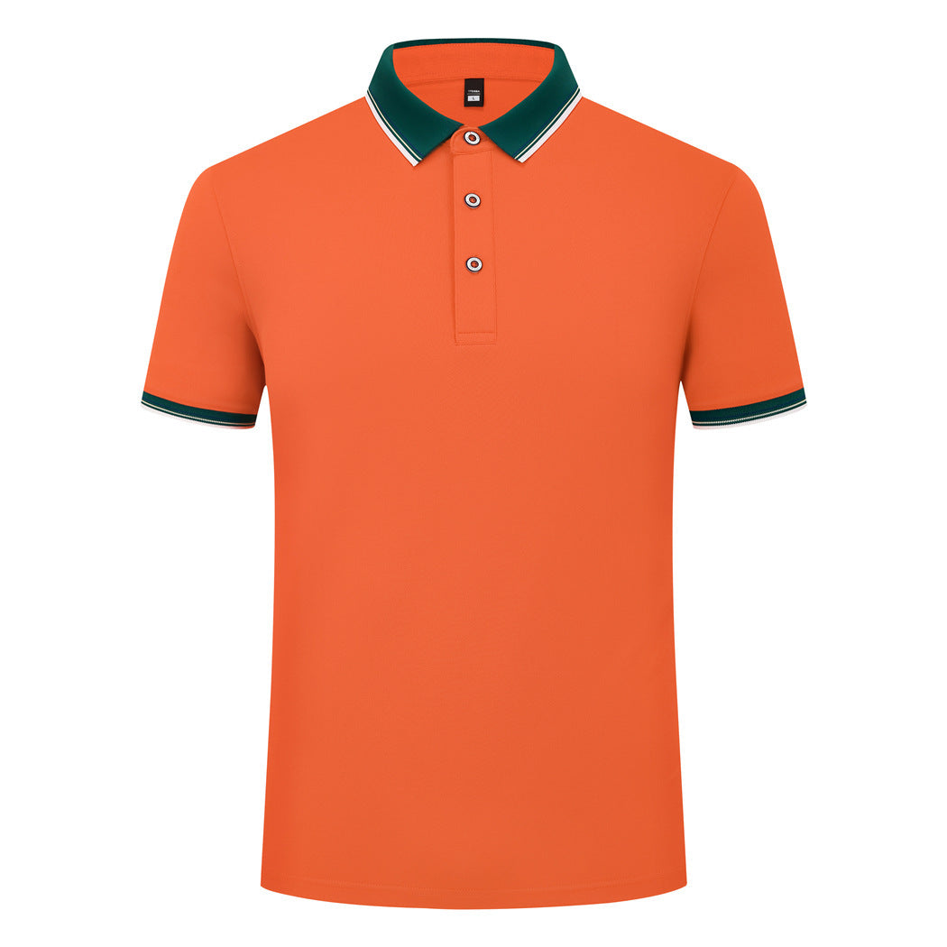 185g Elastic Fiber Di Skin Cotton Polo Shirt Color Matching