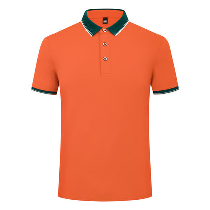 185g Elastic Fiber Di Skin Cotton Polo Shirt Color Matching