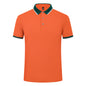 185g Elastic Fiber Di Skin Cotton Polo Shirt Color Matching