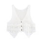 Retro Crocheted Hollow Outer Wear Women's Knitted Vest