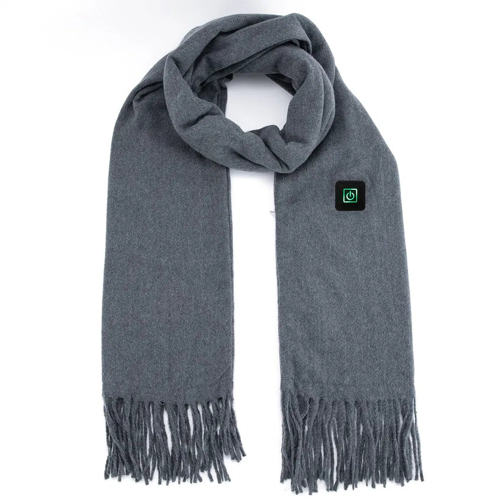 Electric Heated Winter Scarf USB Heating Neck Wrap Unisex Heated Neck Shawl Soft Warm Scarves 3 Heating Modes For Outdoor Cycling Skiing Skating