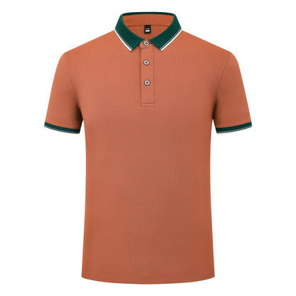 185g Elastic Fiber Di Skin Cotton Polo Shirt Color Matching