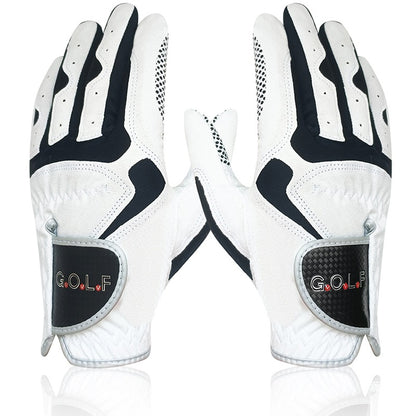 Microfiber Cloth With Non-slip Particles Breathable Golf Gloves