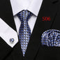 Paisley Series European And American Fashion Tie Three-piece Suit