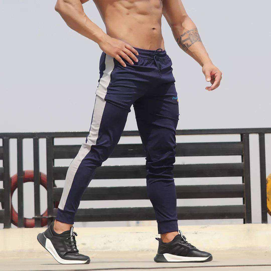 Men's Color-blocked Sports Pants Casual Slim Fit