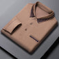 Solid Color Casual Dad Long-t-shirt
