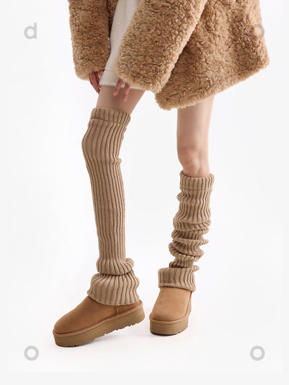 70cm Long Tube Stacked Knitted Socks