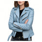 Women's Short Women's Leather Jacket Coat Jacket Pu