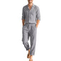 Loose Casual Long Sleeves Shirt And Trousers Two-piece Set