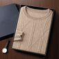 Autumn And Winter New Round Neck Diamond Lattice Twisted Cashmere Men's Sweater