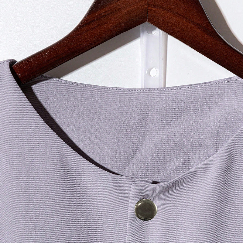 Casual Short-sleeved Shirt And Trousers Two-piece Set