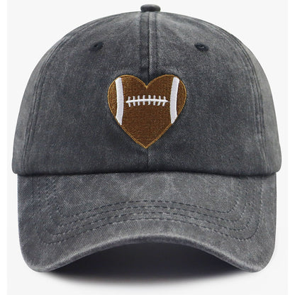 2pcs Football Gifts For Women Men Football Heart Baseball Cap