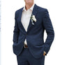 Men's Suit Casual Men's Linen Business Banquet Two-piece Suit