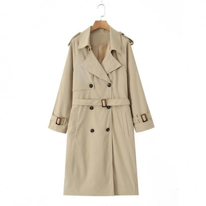Women's Fashion Casual Long Trench Coat