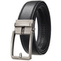 Extended-length Needle-resistant Automatic-buckle Mens Double-layer Cowhide Belt