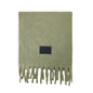 Solid Color Fringe Wool Scarf Women's Thickened Warm Neck Wrap