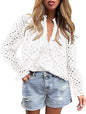 Women's Autumn Top Fashion Horn Long Sleeve Casual