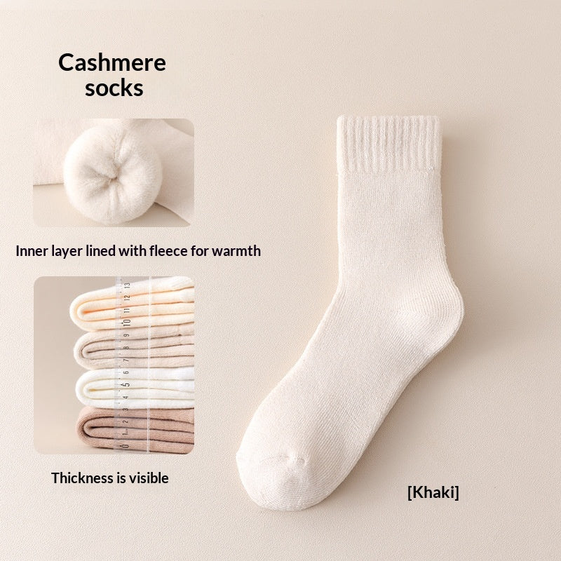 Fleece-lined Thick Sleep Maternity Socks Wool Socks