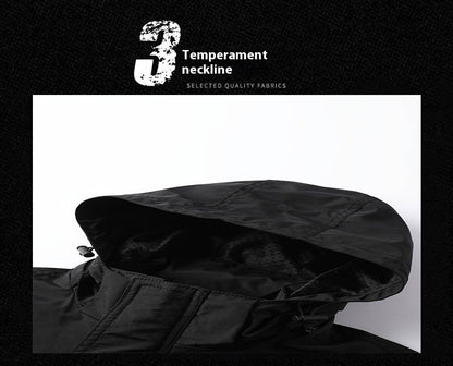 Outdoor Windproof Shell Jacket Loose Plus Size Casual Multi-pocket Workwear Jacket