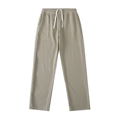 Loose Straight-leg Ankle-cuff Track Pants