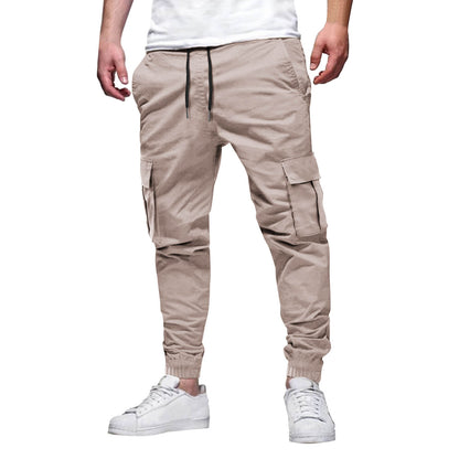 Men's Multi-pocket Drawstring Leisure Japanese Overalls