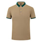 185g Elastic Fiber Di Skin Cotton Polo Shirt Color Matching