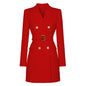 Fashionable Slim-fit Belted Long-sleeved Elegant Commuter Suit Dress