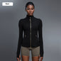 Windproof Stand Collar Yoga Clothes Running Sports Fitness Jacket