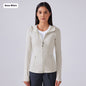 Yoga Clothes Coat Women's Body Shaping And Slim Looking Hooded Zipper