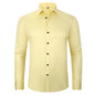 Full Elastic Force Shirt Men's Non-ironing Anti-wrinkle Solid Color