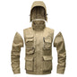 Outdoor Windproof Shell Jacket Loose Plus Size Casual Multi-pocket Workwear Jacket