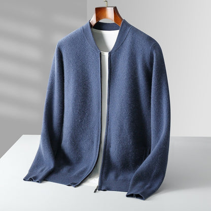 Round Neck Top Men's Cardigan Coat
