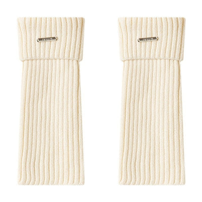 Female Vertical Stripe Slimming Solid Color Retro Sock Set