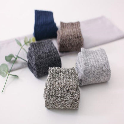 Autumn And Winter Men's Double-thread Rabbit Fur Socks