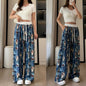 Casual Ladies Drapey Floor-Length Straight Pants