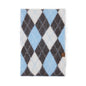 Diamond Pattern Retro Scarf With Wool Neck Warmer