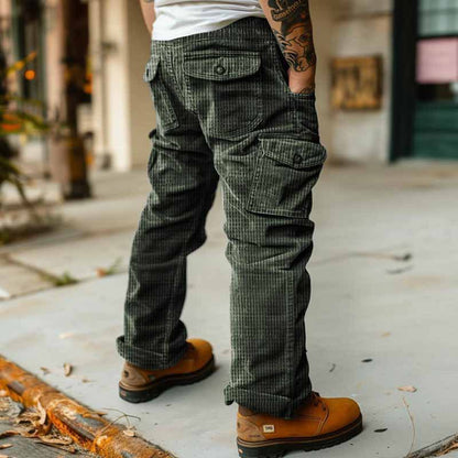 Autumn And Winter Casual Retro Men's Overalls