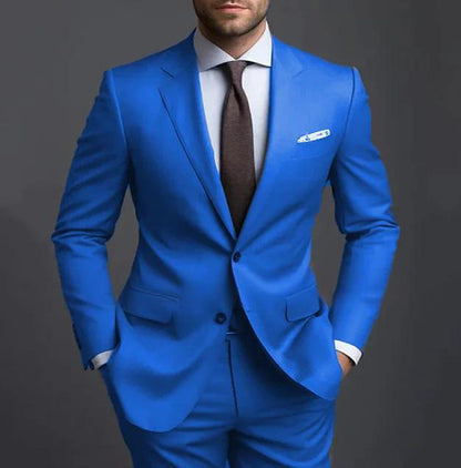Business Casual Men's Fashion Suit Two-piece Suit