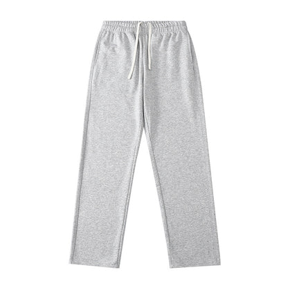 Loose Straight-leg Ankle-cuff Track Pants
