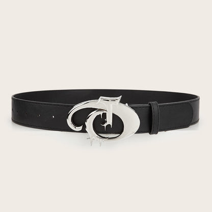 Jeans Belt Decoration New Versatile Casual Belt Smooth Buckle