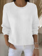 Women's Solid Color Long Sleeve Sweater