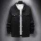 Men's Casual Spring And Autumn Solid Color Single-breasted Jacket Coat