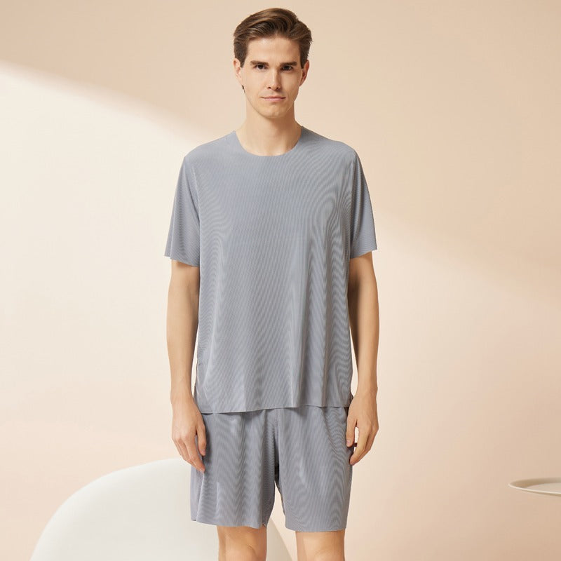 Men's Thin Section Traceless Ice Silk Home Wear