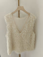Fashion V-neck Sleeveless Soft Tassel Women's Vest