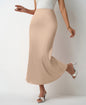 SpringSummer New Slim Satin Midi Skirt