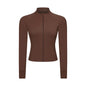 Slim-fit Yoga Wear Long Sleeve Tup Cardigan