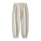 Loose Straight-leg Ankle-cuff Track Pants