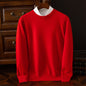 Round Neck Pullover Bottoming Shirt Casual Business Loose Long Sleeve Sweater